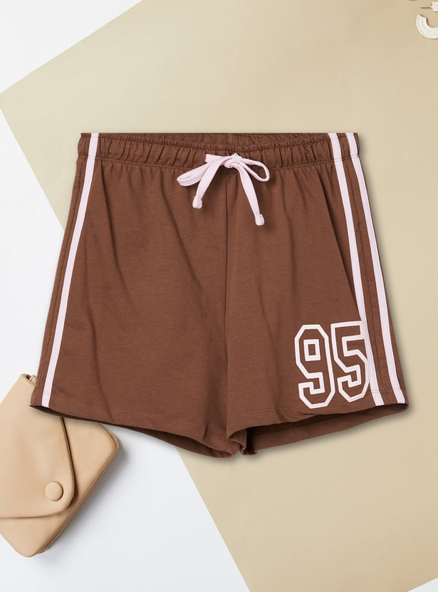 Girls Printed Shorts Set