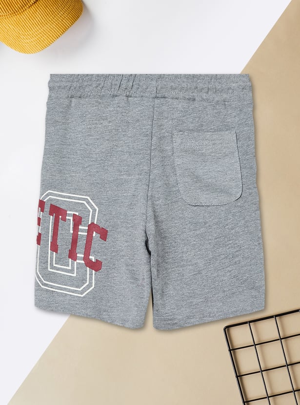 Boys Solid Shorts Set