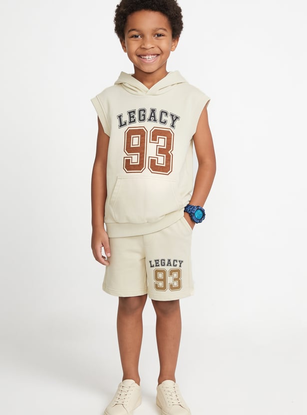 Boys Printed Shorts Set