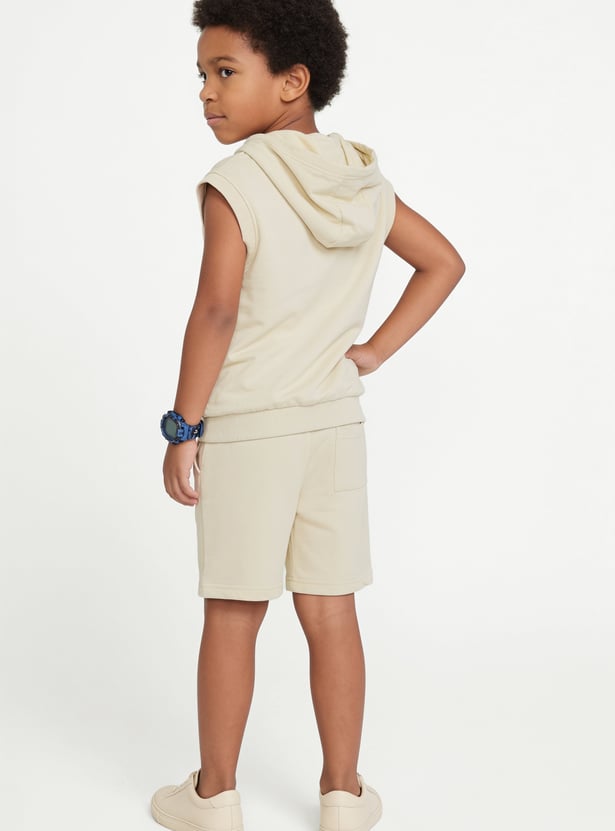 Boys Printed Shorts Set