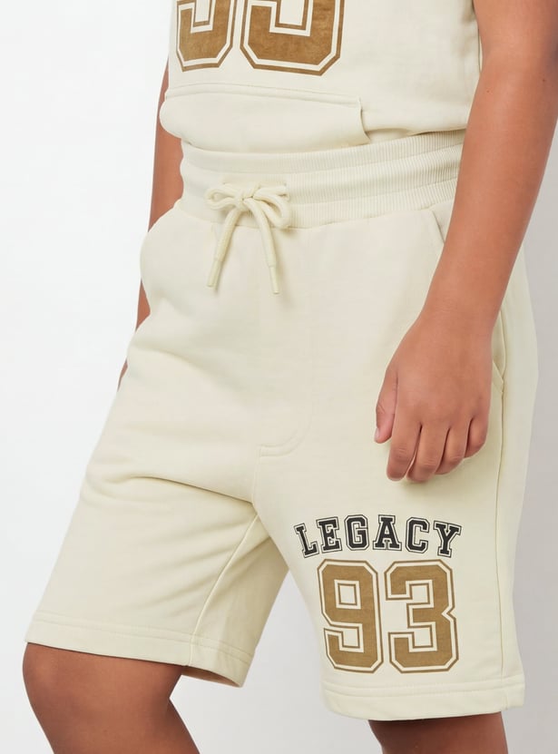 Boys Printed Shorts Set