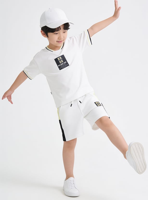Boys Printed Shorts Set
