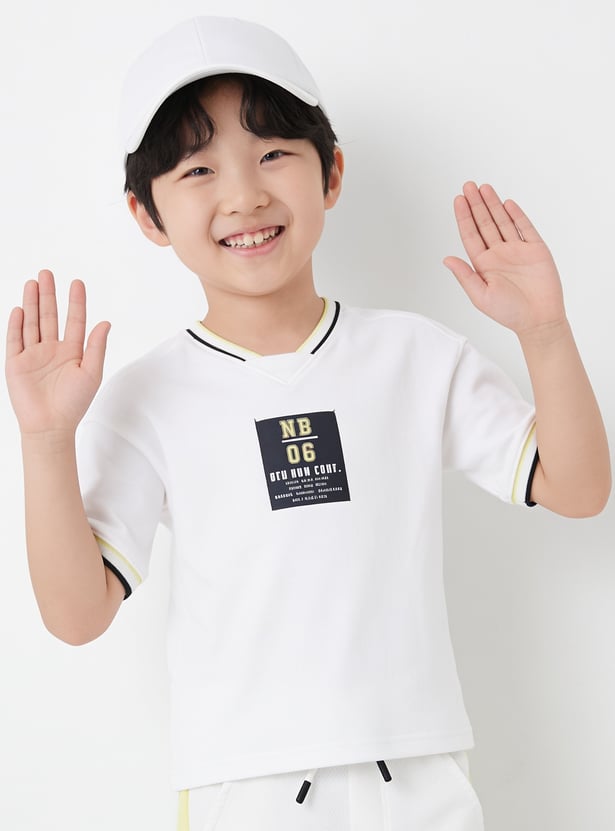 Boys Printed Shorts Set