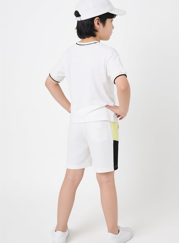 Boys Printed Shorts Set