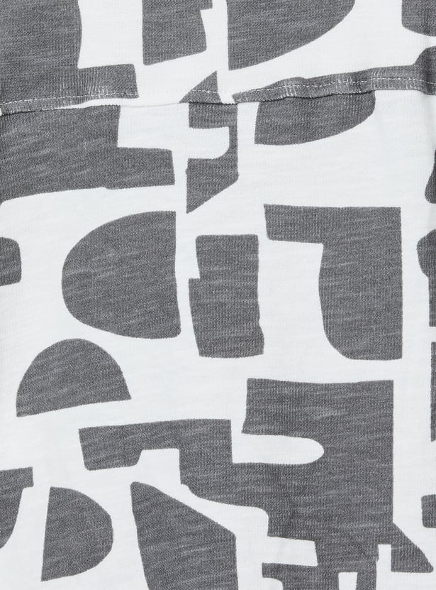 Boys Printed Shirt and Shorts Set