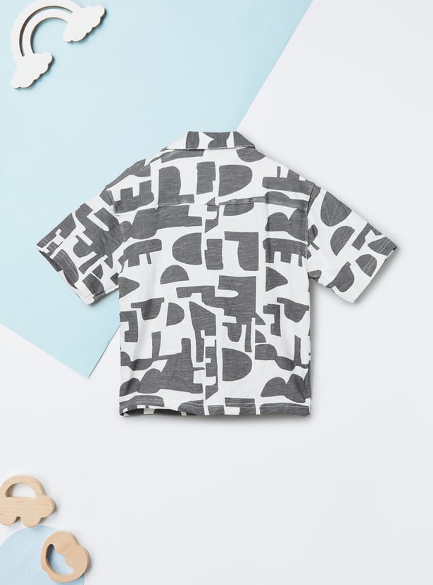 Boys Printed Shirt and Shorts Set