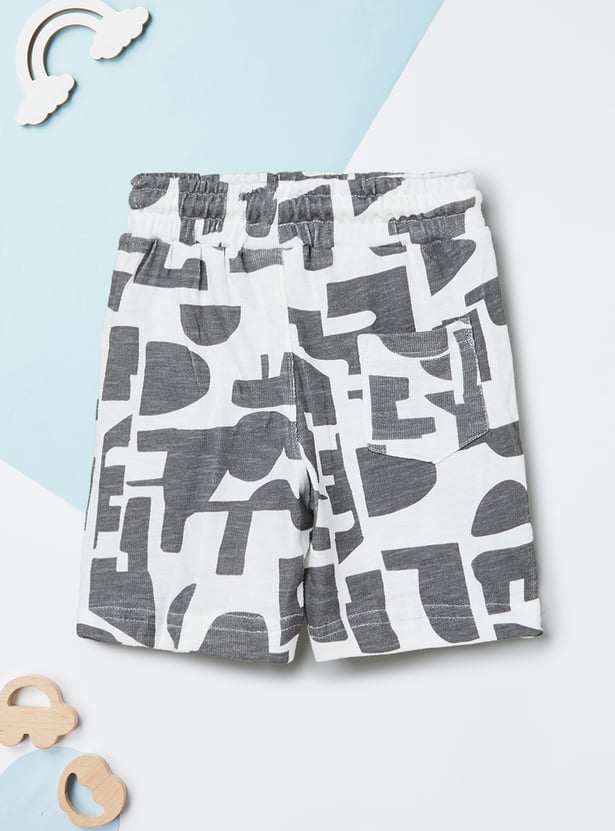 Boys Printed Shirt and Shorts Set