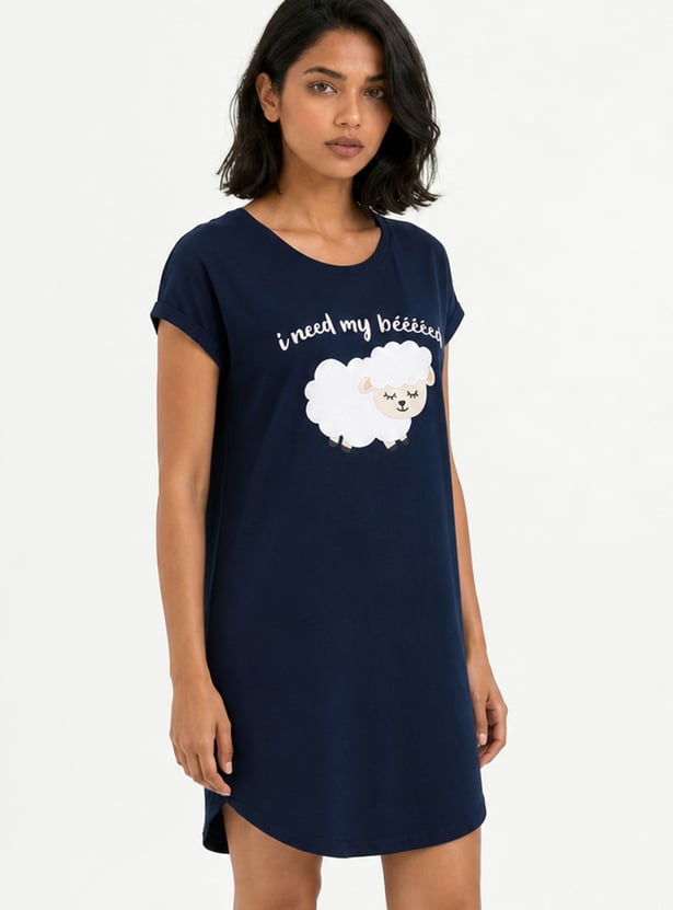 Women Printed Nightdress