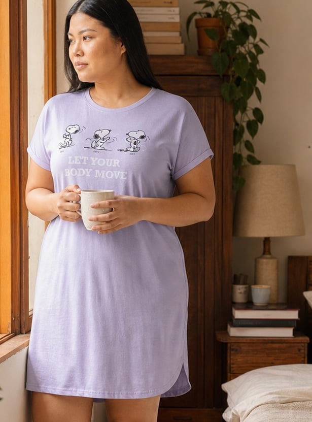 Women Snoopy Character Nightdress