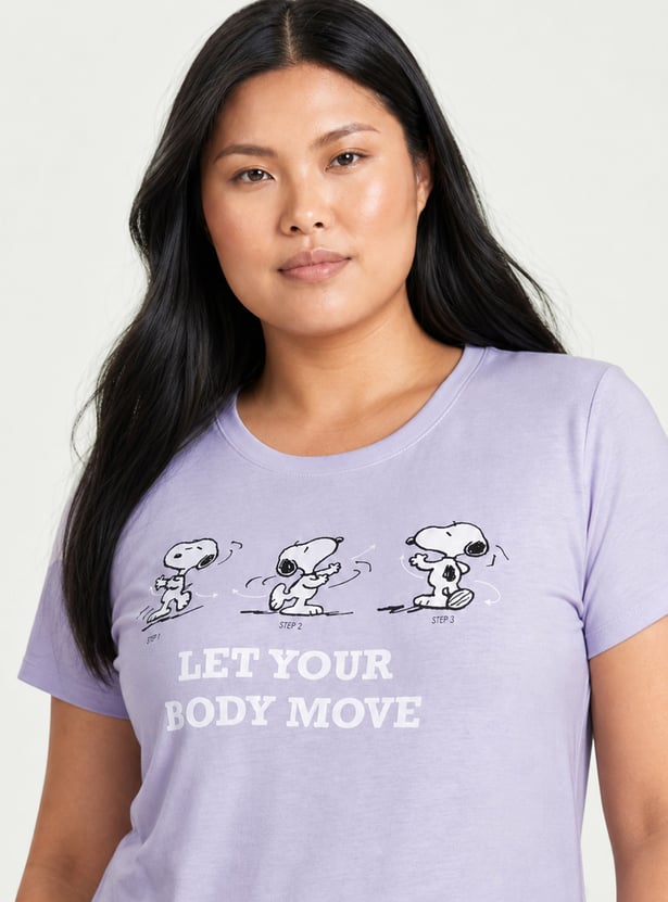 Women Snoopy Character Nightdress