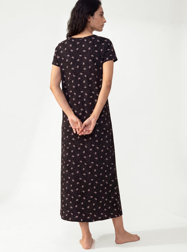 Women Printed Nightgown