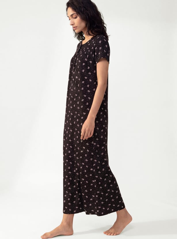 Women Printed Nightgown