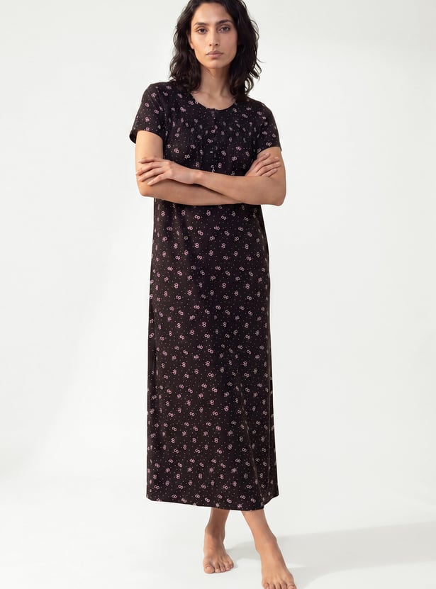 Women Printed Nightgown