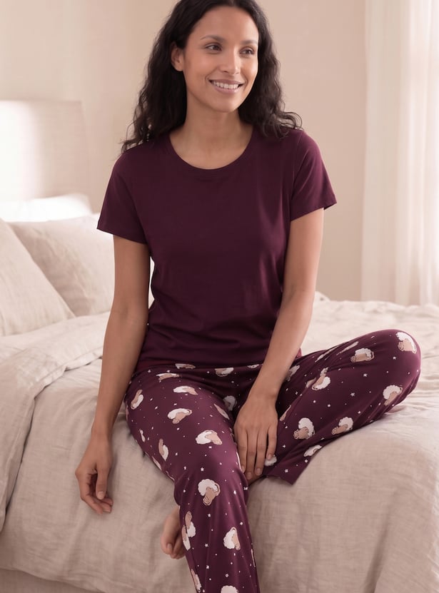 Women Printed PJ Set