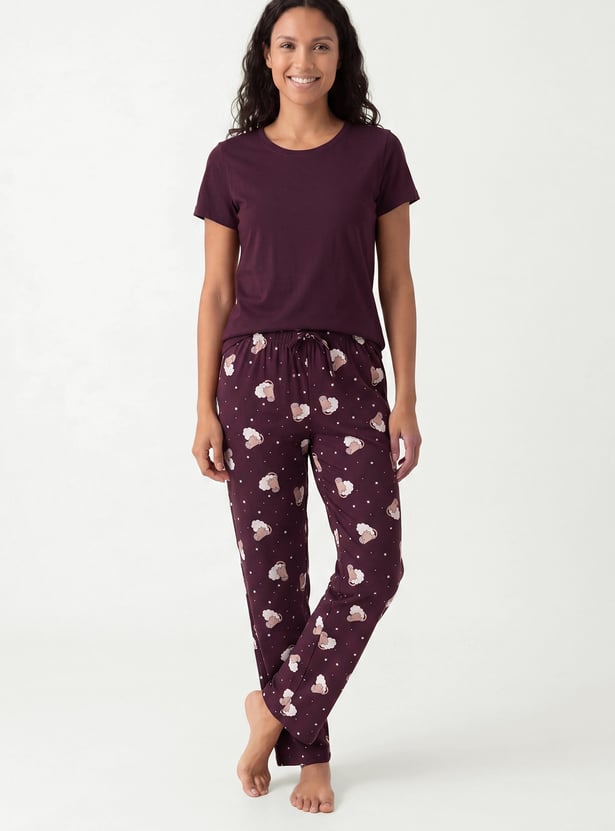 Women Printed PJ Set