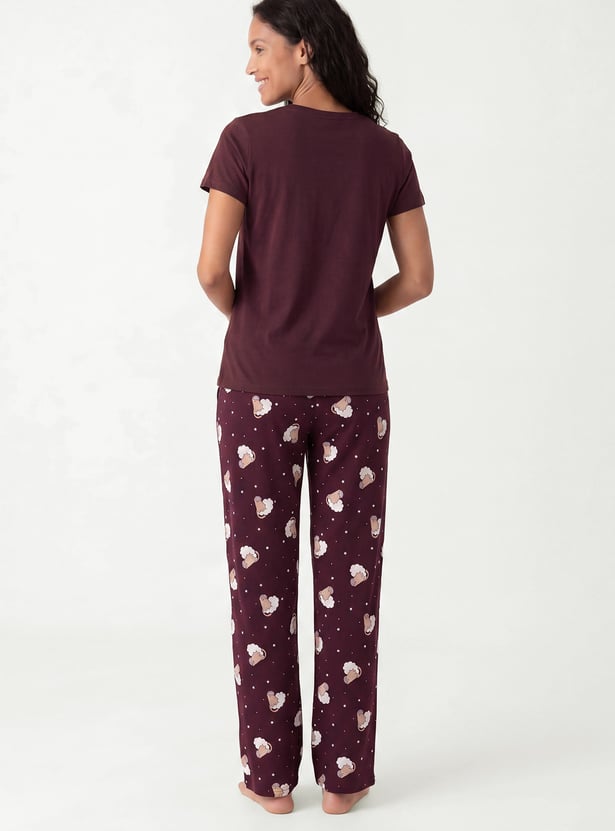 Women Printed PJ Set