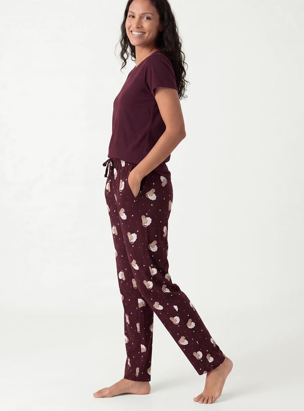 Women Printed PJ Set