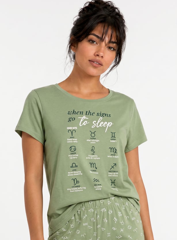 Women Printed PJ Set