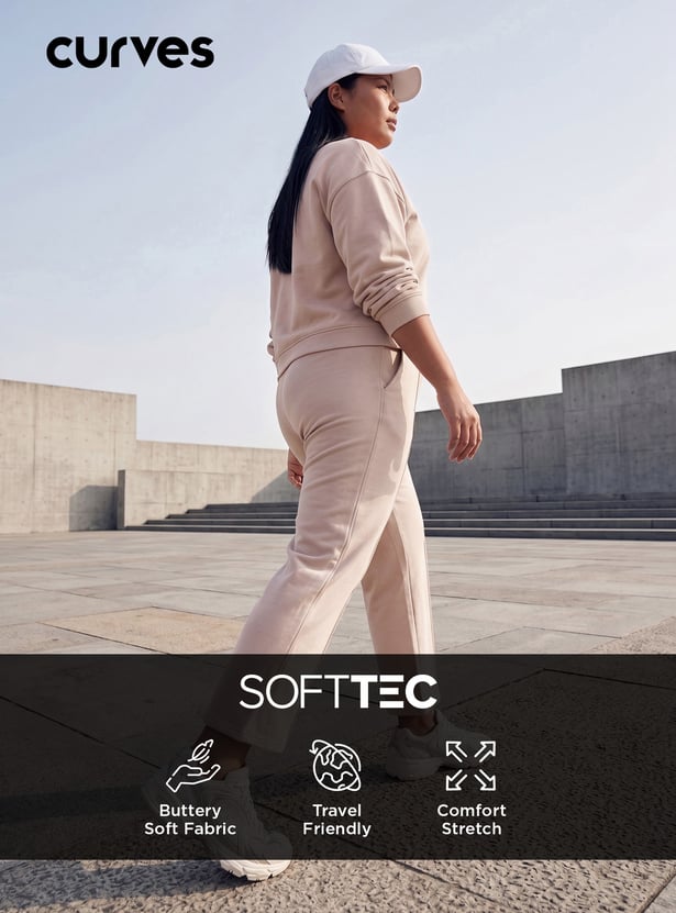 Women Pintuck Wide Leg Sports Track Pants