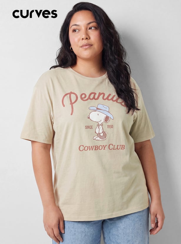URB_N Women Peanut Oversized T-shirt