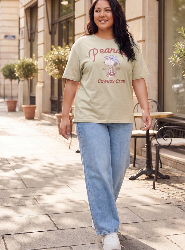 URB_N Women Peanut Oversized T-shirt