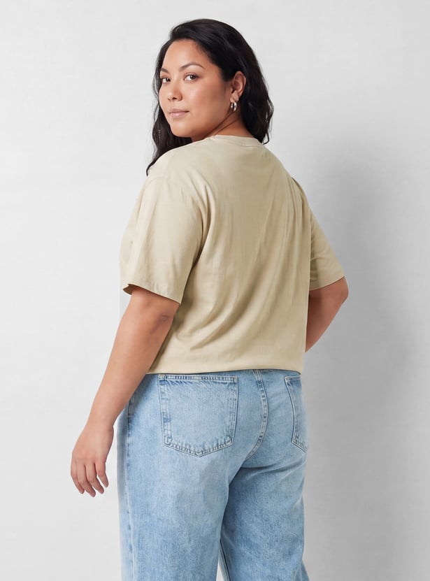 URB_N Women Peanut Oversized T-shirt