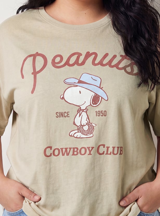 URB_N Women Peanut Oversized T-shirt