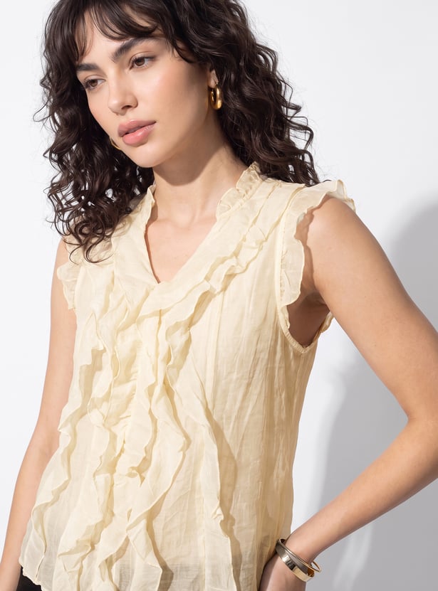 URB_N Women Ruffled Blouse