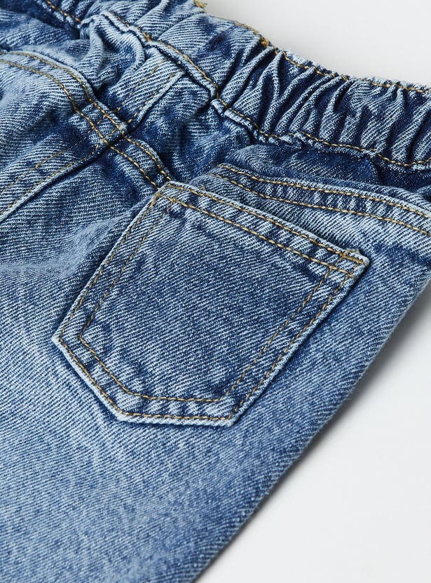 Boys Embroidered Slim Fit Jeans