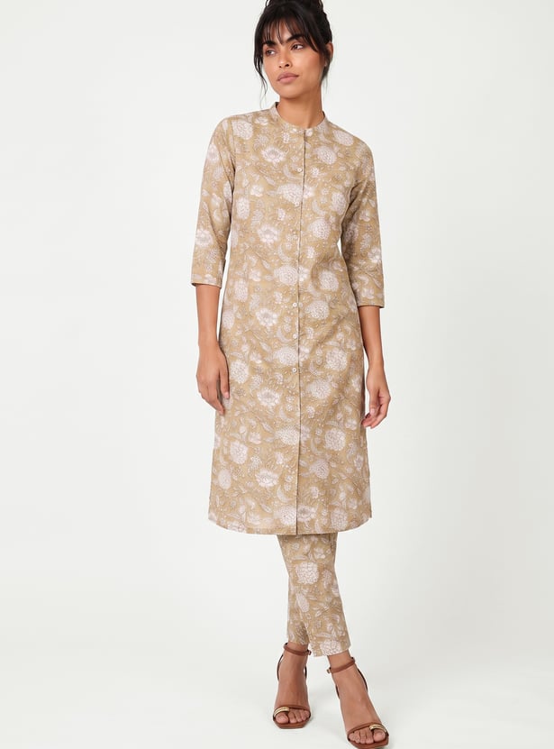 Women Printed Straight Kurta Set