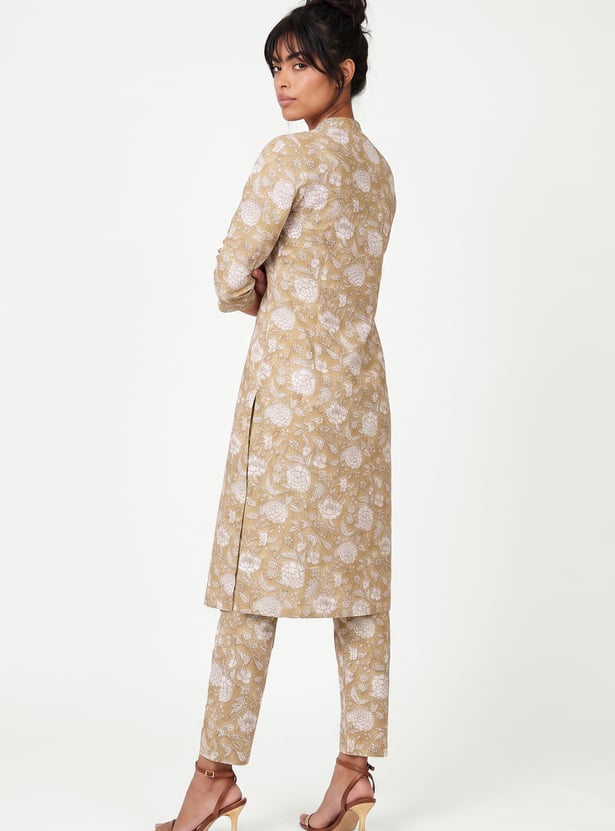Women Printed Straight Kurta Set