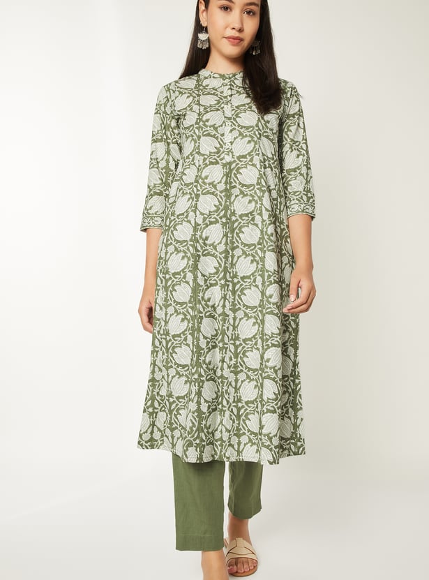 Women Floral Print Kurta Set