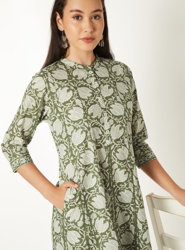 Women Floral Print Kurta Set