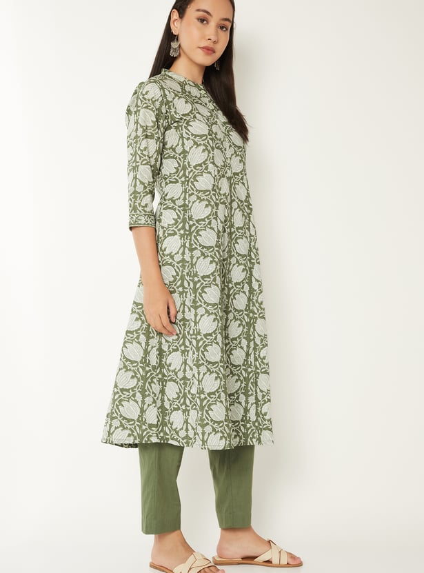 Women Floral Print Kurta Set