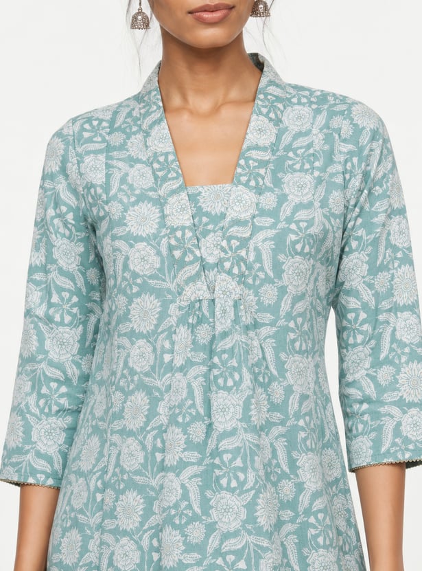 Women Printed A-line Kurta Set
