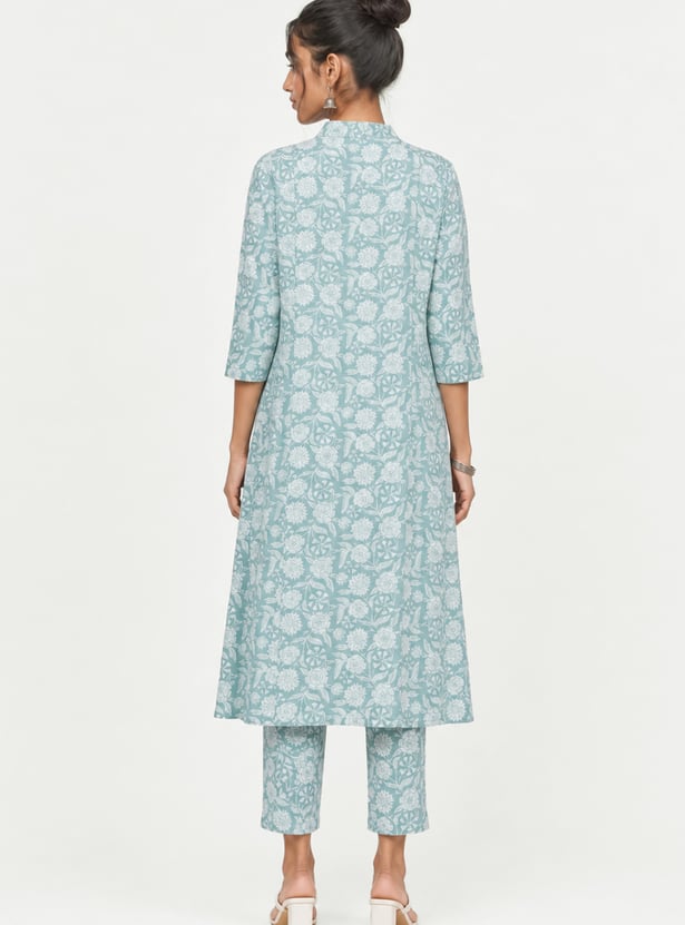Women Printed A-line Kurta Set