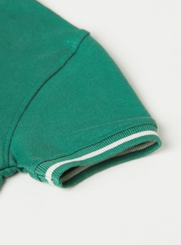 Boys Solid Polo T-shirt