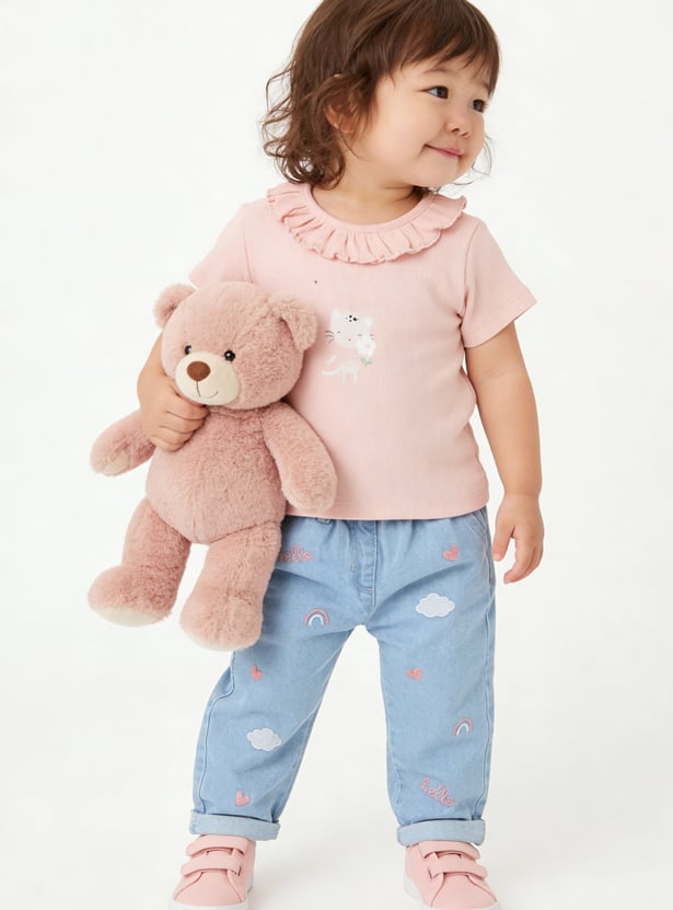 Girls Printed Tops - Pack of 2