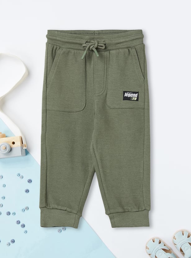 Boys Textured Joggers