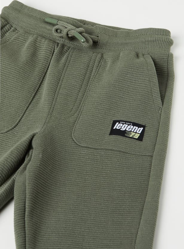 Boys Textured Joggers