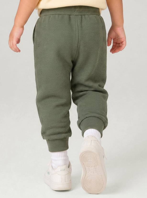 Boys Textured Joggers