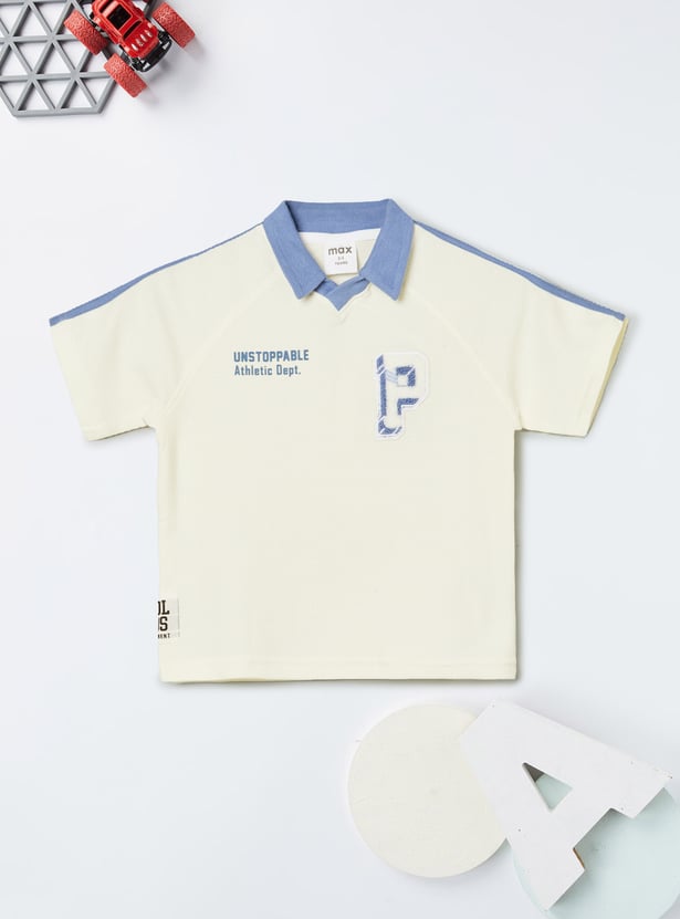Boys Printed Polo T-shirt