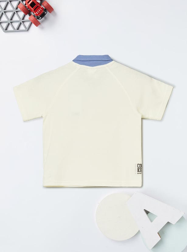 Boys Printed Polo T-shirt