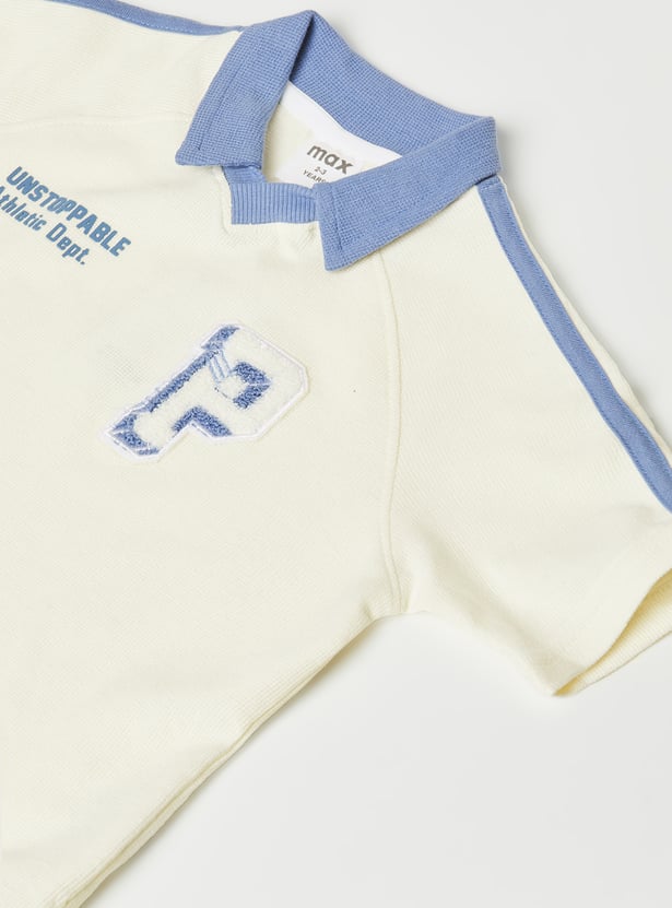 Boys Printed Polo T-shirt