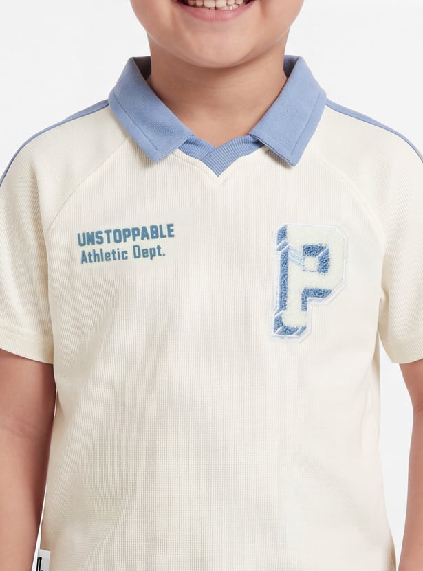 Boys Printed Polo T-shirt
