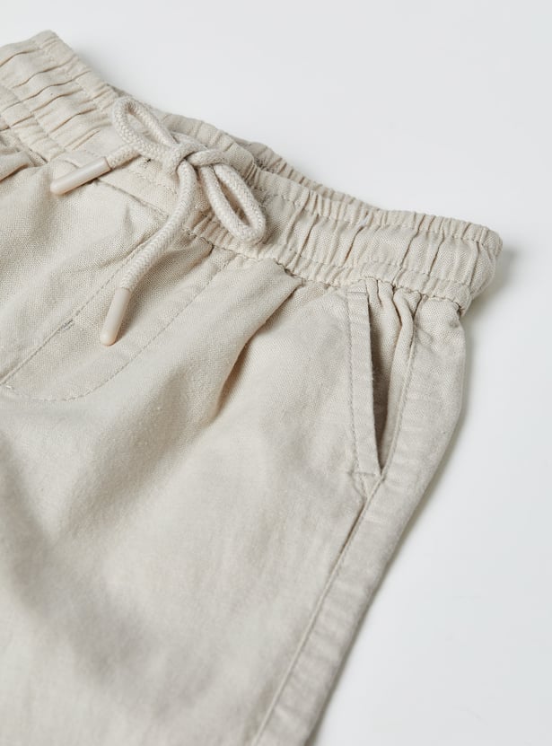 Boys Solid Track Pants