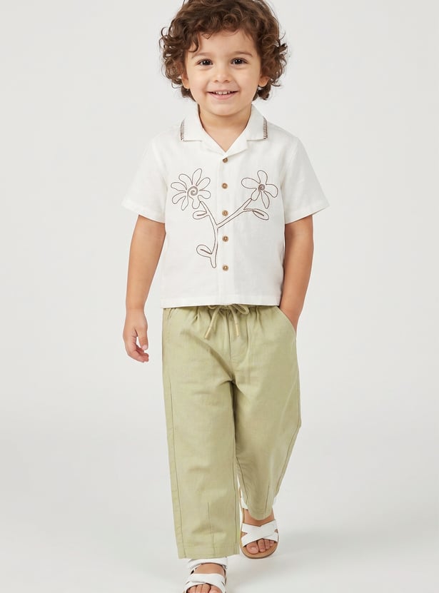 Boys Solid Trousers