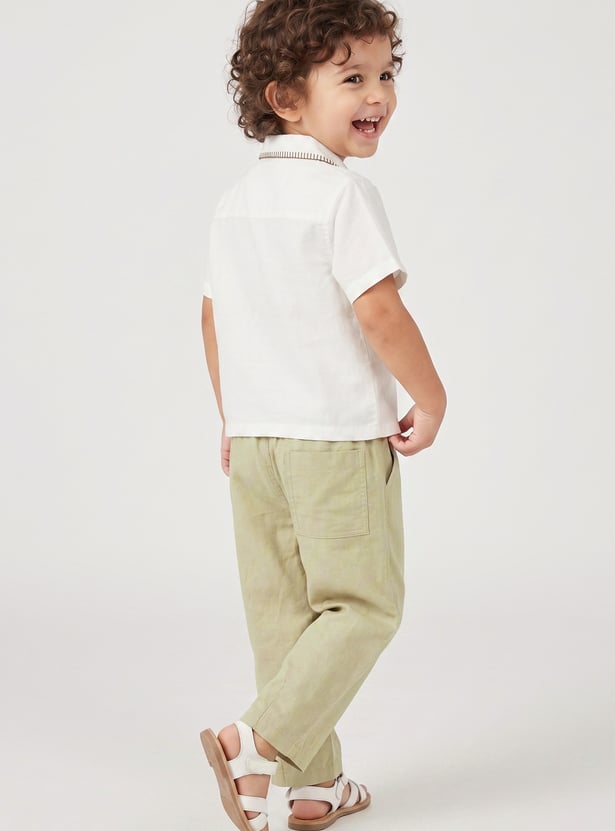 Boys Solid Trousers