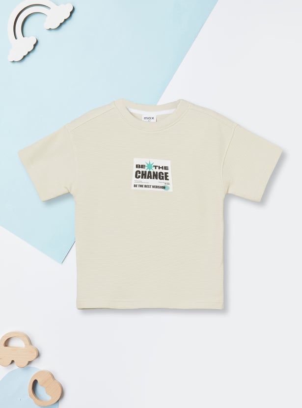 Boys Printed T-shirt with Shorts Set