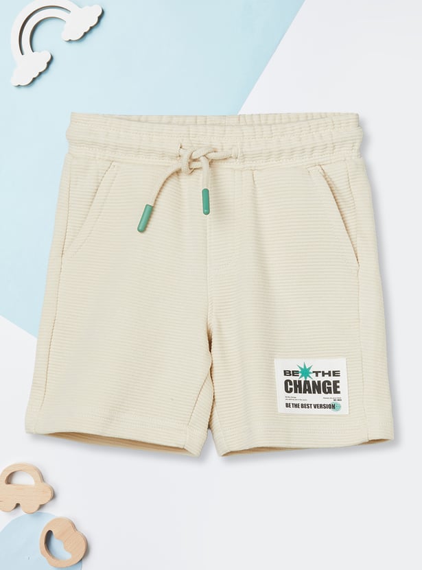Boys Printed T-shirt with Shorts Set